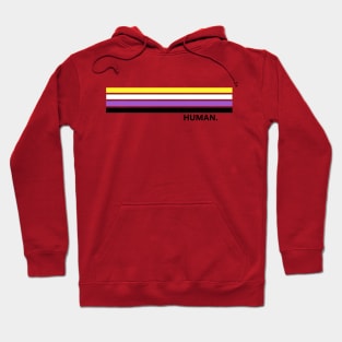 Non binary human pride Hoodie